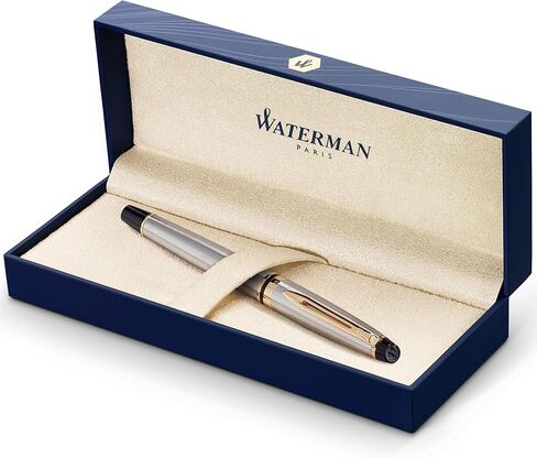 Waterman Expert Rollerball Pen ، Gloss Black مع تقليم ذهبي 23 كيلو ، نقطة رائعة ، حبر أسود ، قلم فاخر في صندوق الهدايا ، هدية رائعة لزميل العمل in Kuwait
