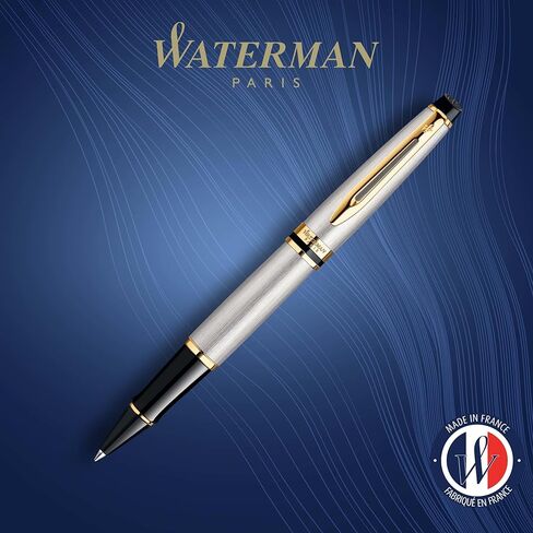 Waterman Expert Rollerball Pen ، Gloss Black مع تقليم ذهبي 23 كيلو ، نقطة رائعة ، حبر أسود ، قلم فاخر في صندوق الهدايا ، هدية رائعة لزميل العمل in Kuwait