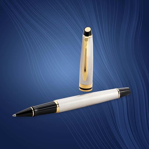 Waterman Expert Rollerball Pen ، Gloss Black مع تقليم ذهبي 23 كيلو ، نقطة رائعة ، حبر أسود ، قلم فاخر في صندوق الهدايا ، هدية رائعة لزميل العمل in Kuwait