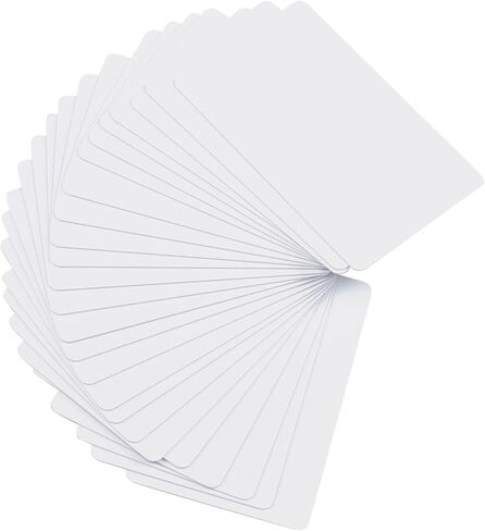 24 Pack Premium Blank PVC Cards, Graphic Blank ID Card, CR80 30 Mil White Plastic Cards for Photo ID Badge Printers in Kuwait