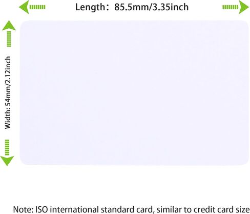 24 Pack Premium Blank PVC Cards, Graphic Blank ID Card, CR80 30 Mil White Plastic Cards for Photo ID Badge Printers in Kuwait