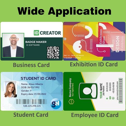 24 Pack Premium Blank PVC Cards, Graphic Blank ID Card, CR80 30 Mil White Plastic Cards for Photo ID Badge Printers in Kuwait