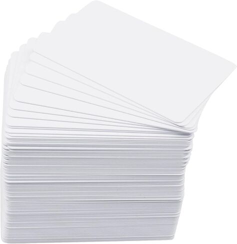 24 Pack Premium Blank PVC Cards, Graphic Blank ID Card, CR80 30 Mil White Plastic Cards for Photo ID Badge Printers in Kuwait