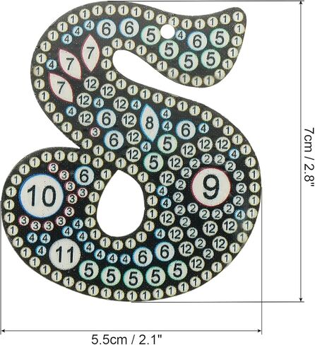 PATIKIL Diamond Art Keychains Diamond Art Painting Letters Keychains Initial Alphabet Kit DIY Crystal Rhinestones Key Chain in Kuwait