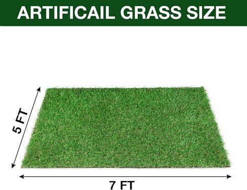 GLOBREEN Large Fake Grass Pee Pad for Dogs Potty Training, 4 FT X 6FT Realistic Artificial Turf for Dog Outdoor Patio Balcony Use, Reusable Washable in Kuwait