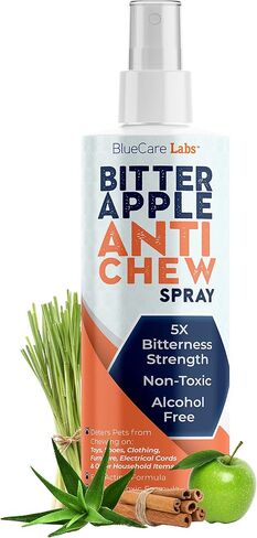 Bitter Apple Spray for Dogs to Stop Chewing Furniture (Made in The USA) - No Chew Spray for Dogs for Plants Paws & Hot Spots Alcohol-Free - No Sting Formula 8oz in Kuwait