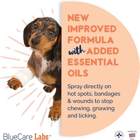 Bitter Apple Spray for Dogs to Stop Chewing Furniture (Made in The USA) - No Chew Spray for Dogs for Plants Paws & Hot Spots Alcohol-Free - No Sting Formula 8oz in Kuwait