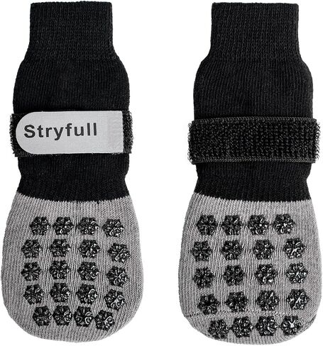 6 PCS Non-Slip Dog Socks to Prevent Licking Paws, Double Sides Grip Dog Socks for Hardwood Floors, Traction Control & Paw Protectors for Small Medium Large Senior Dogs - Size XL in Saudi Arabia