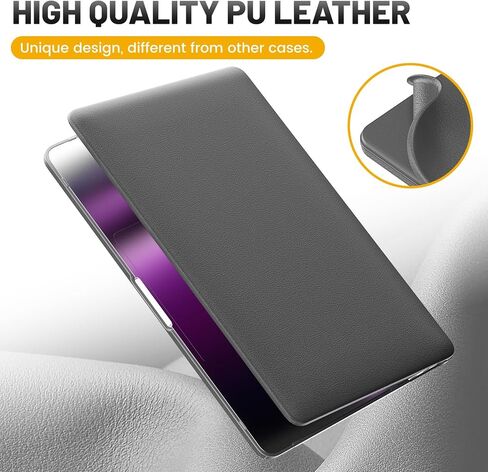 HXCASEAC Case Compatible with MacBook Pro 13 inch Case 2022 2020 with Foldable Stand, Anti-Scratching Protective Hard Shell Cover forA2338, A2289, A2251, A2159, A1989 Fabric, Grayish Blue in Kuwait