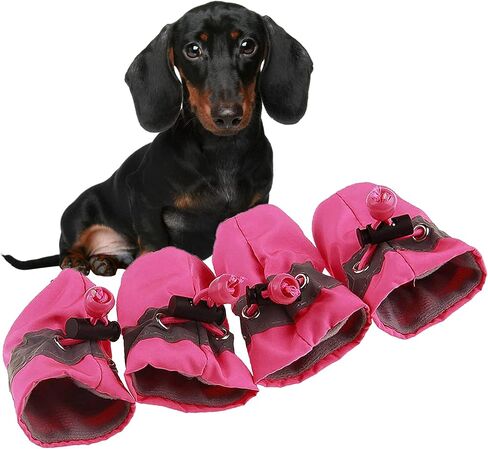Soft Small Dog Shoes, Puppy Lightweight Shoes for Summer & Winter, Non Skid Kitten Booties for Walking Pink Size 7 in Saudi Arabia