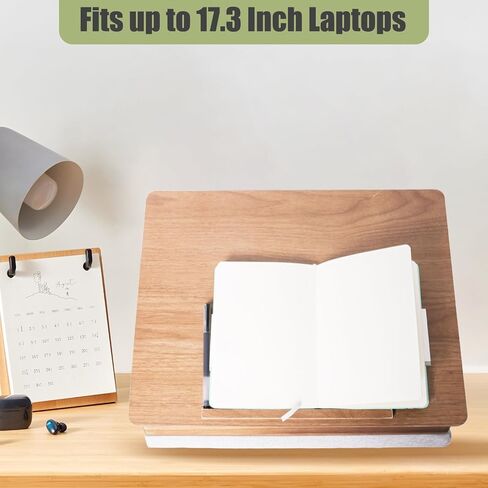 Easel Lap Desk for Adults, Acacia Wood Lap Desk for Laptop with Storage and Cushion, Height Adjusted Laptop Pad for Writing, Drawing, Laptop Work, and More, Fits up to 17.3 Inch Laptop in Saudi Arabia