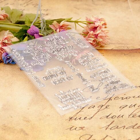 MESYGK Different But Best Friends Friendship Small Blessings Clear Stamps Transparent Silicone Stamp Album Cards Rubber Stamp for Card Making Decoration and DIY Scrapbooking in Saudi Arabia