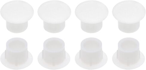 10mm x 12.5mm x 8mm(Dia. x Cap Dia. x H) Screw Hole Plugs - 30Pack - Good for Furniture Cupboard Wardrobe - Plastic Fastener Hole Caps - Brown in Saudi Arabia