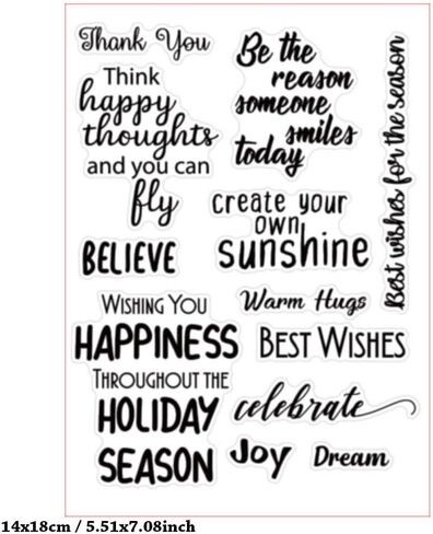 MESYGK Different But Best Friends Friendship Small Blessings Clear Stamps Transparent Silicone Stamp Album Cards Rubber Stamp for Card Making Decoration and DIY Scrapbooking in Saudi Arabia