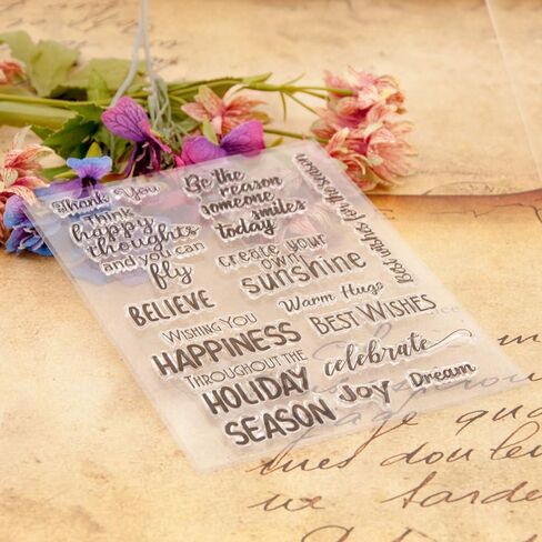 MESYGK Different But Best Friends Friendship Small Blessings Clear Stamps Transparent Silicone Stamp Album Cards Rubber Stamp for Card Making Decoration and DIY Scrapbooking in Saudi Arabia