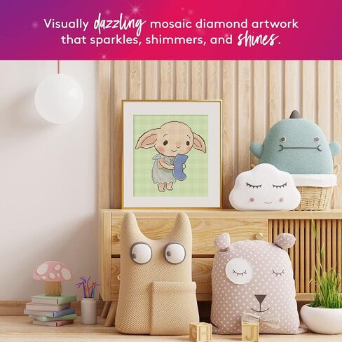 DIAMOND ART CLUB Harry Potter Bookworm Canvas Diamond Painting Kit, 13" x 14" (32.8 x 35.3 cm) in Saudi Arabia