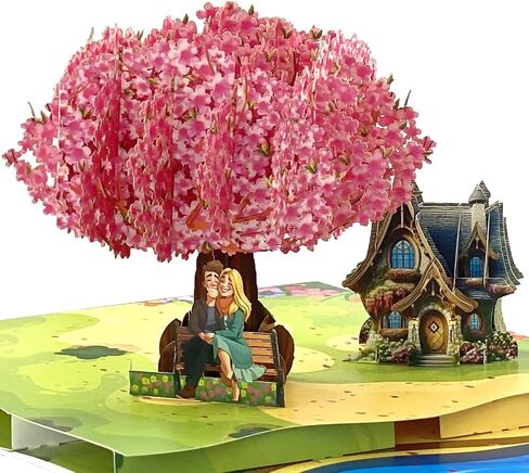 Journey of Love Pop-Up Card, Anniversary Card for Wife, Husband, Her, Him, Wedding, 3D Romantic Couple with Heart, Valentines Day Cards for Wife, 6"x 8" in Saudi Arabia
