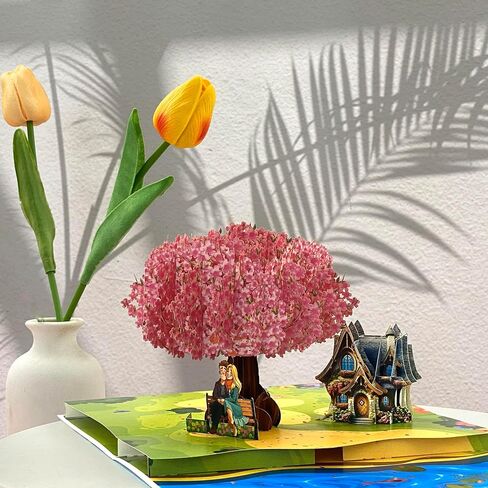 Journey of Love Pop-Up Card, Anniversary Card for Wife, Husband, Her, Him, Wedding, 3D Romantic Couple with Heart, Valentines Day Cards for Wife, 6"x 8" in Saudi Arabia