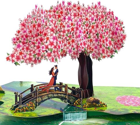 Journey of Love Pop-Up Card, Anniversary Card for Wife, Husband, Her, Him, Wedding, 3D Romantic Couple with Heart, Valentines Day Cards for Wife, 6"x 8" in Saudi Arabia