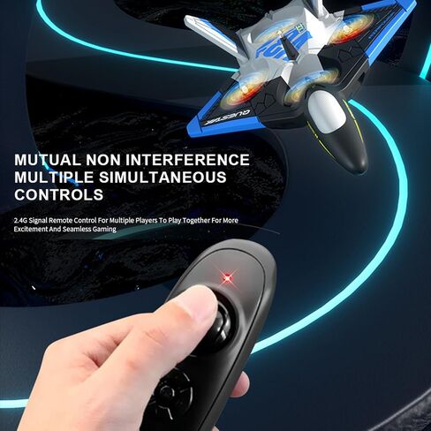 GoolRC RC Plane with Camera 4K, 6CH RC Airplane, 2.4GHz Remote Control Airplane, Foam RC Glider, Easy to Fly RC Aircraft, V31 RC Jet Fighter with 3D Flips, Gravity Sensing, Headless Mode, 3 Batteries in Saudi Arabia