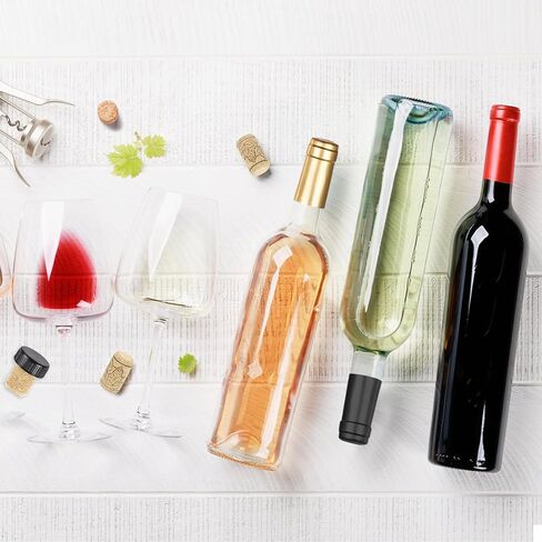 60 PCS Wine Bottle Resealer Kit Includes 30 PVC Heat Shrink Capsules and 30 T-Shape Wine Bottle Cork Stopper, Wine Preservation Set for Cruise Wine Sealer for Making Cellars and Home Use in Saudi Arabia