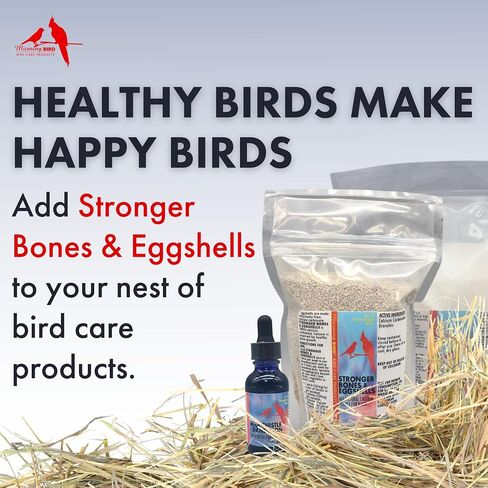 Morning Bird Stronger Bones & Eggshells, Calcium Carbonate for Breeding and Non-Breeding Birds, Promotes Healthy Bone Growth, 10 oz in Saudi Arabia