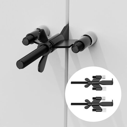 Portable Door Lock Upgraded Stoppers, Hotel Doors Locks for Travelers Safety Locker Jammer Security Devices from Rooms Inside Travel Home Apartment Bedrooms Essentials Reinforcement for Women in Kuwait