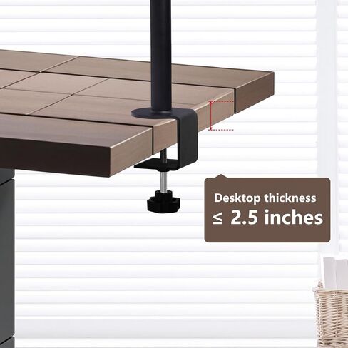 virtulance Cat Desk Bed, 360°Rotating & Height Adjustable Cat Bed Desk Mount Perch Supports Up to 45lb, Soft Fabric Table Nest with Removable Double Side Mat, Kitten Hammock Attachment for Home Office in Saudi Arabia