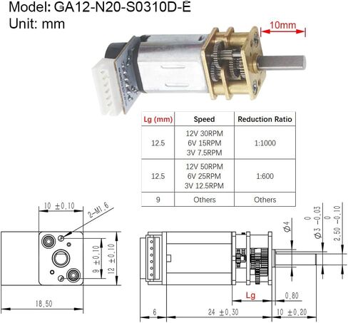 2PCS DC 12V 200 دورة في الدقيقة N20 محرك تشفير مع مستشعر القاعة 3-12V 7.5-3000 دورة في الدقيقة محرك الدقة لـ Arduino (12-200) in Kuwait