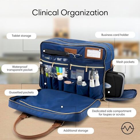 Dental Bags for Healthcare Professionals - Waterproof Nylon Medical Equipment Bag with Compartments for Dental Tools in Saudi Arabia