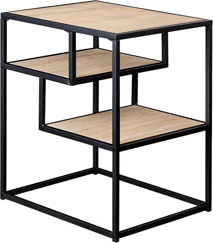Walker Edison Contemporary Floating Shelf Side Table, 16 Inch, Dark Walnut in Saudi Arabia