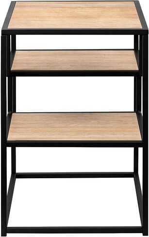 Walker Edison Contemporary Floating Shelf Side Table, 16 Inch, Dark Walnut in Saudi Arabia