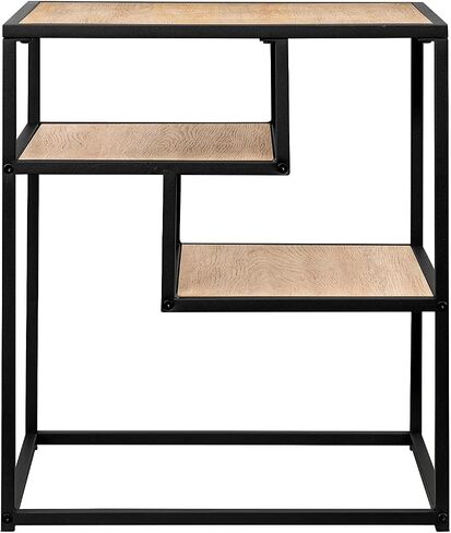 Walker Edison Contemporary Floating Shelf Side Table, 16 Inch, Dark Walnut in Saudi Arabia