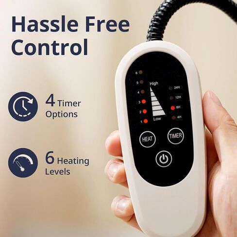 Heated Cat Bed with Auto Shut Off Timer, 17.7" x 13.7" Adjustable Temperature Indoor Pet Heating Cushion Bed for Kittens, Cats, Puppies and Small Dogs, Gray in Kuwait