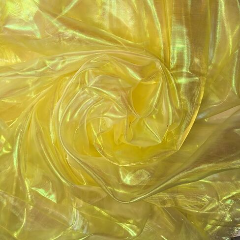 3.3 Yard Magic Purple Organza Fabric with Holographic Iridescent Effect, 59-inch Wide, Perfect for Halloween, Wedding, DIY Projects, Dress Costumes, Photography, and Venue Decoration in Kuwait