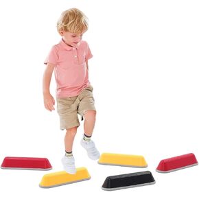 Stepping Stones for Kids 11pcs Anti-skidding Stepping Stones Set Balance Blocks Indoor & Outdoor Kids Fitness Equipment Promotes Balance Coordination & Strength