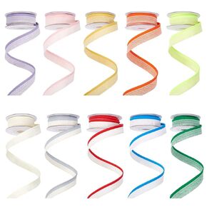 INFUNLY 20 Yards Book Binding Endbands 10 Colors Linen Bookbinding Headbands 1/2" Wide Archival Binding Cloth Flat Archival Binding Cloth for Book Reader Lover Book Decor School Supplies DIY Craft
