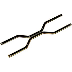 قضبان إطار هيكل النحاس الأسود للطلاء 1/24 ترقيات SCX24 RC الزاحف (BRONCO/JLU/C10/DEADBOLT)