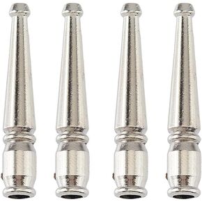 Superfindings 4pcs Bolo Tie End Tips Caps End Caps Bolo Tie Tie Buckle End Sloy Cord For Bolo Tie Making DIY ، 3.7 سم ، القطر الداخلي: 4 مم ، 37x6mm ، البلاتين ، Find-WH0161-54PF-US22
