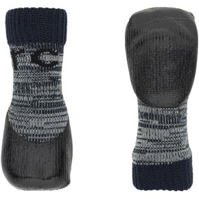 RC Pets Sporty Pawks Dog Socks ، الفحم هيذر ، صغير