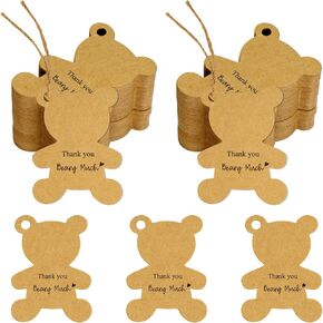 Anwyll Bee Thanks You Tags ، 50pcs Bee Thank You Home Tags with String ، شكرًا لك على علامات Bee-ing هنا ، عسل حلو ، شكرًا لك على علامات هدايا الورق على النحل ،