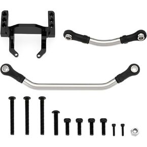 Create idea 1 Set Aluminum Lay Down Servo Mount with Steering Links RC Car Accessory Compatible with TR-X4M Standard Length Shaft 1/18 Crawler