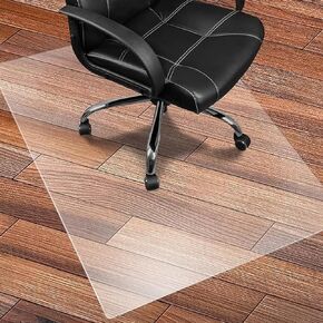 Office Chair Mat for Hardwood Floor, 47x35 inches Transparent Floor Mats Wood/Tile Protection Desk Chair Mat Computer Chair Mat Anti-Slip Floor Protector for Home Office