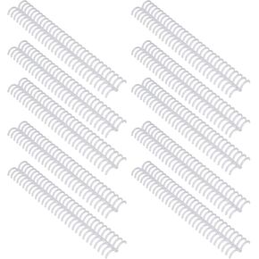 10 pcs 30 combining حلقة ، ارتباطات تمشيط بلاستيكية بحجم 19 مم بطول قابلة للتخصيص ، 150 ورقة عالية ، وربط مشط الربط المحدد لورق A4 B5 A5 (شفاف)