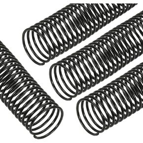 PATIKIL 50 Pack Plact Spirit Slign Coils ، 32 مم (1-1/4 ") ملفات ملزمة 260 ورقة حلزونية الحلقات الحلزونية 4: 1 لفصل المكتب ، الأسود