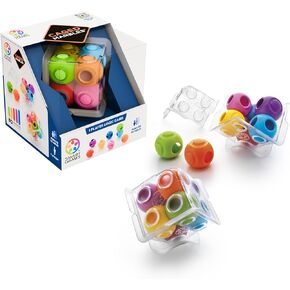 SmartGames Caged Marbles 3D Logic Game مع 80 تحديًا للأعمار 10 - البالغين. هل يمكنك وضع الرخام في المكعب؟