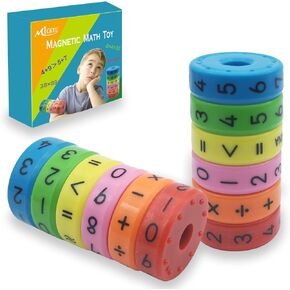 Mickyu Magnetic Math Fidget Toys Montessori Preschool Abacus Counting Toy Homeschool Supplies for Kids