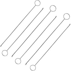 6 PCS حلقة الخياطة خطاف تيرنر ، مستلزمات خياطة الكروشيه ، حلقة تيرنر حلقة الصلب غير القابل للصدأ للنسيج ، شرائط ، ملحقات DIY