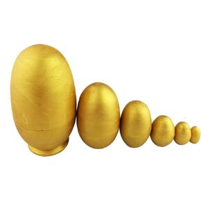 الدودة الشتوية اللامعة ديي بيضة ذهبية الشكل يدويًا مصنوعة يدويًا دمى تداخل روسية يدويًا دمى Matryoshka