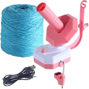 Ruiqas Electric Yarn Ball Winder لمدة 10 أونصة ذات سعة كبيرة لآلة الدوران السرعة ذات السرعة ذات السرعة المثالية لعشاق الكروشيه